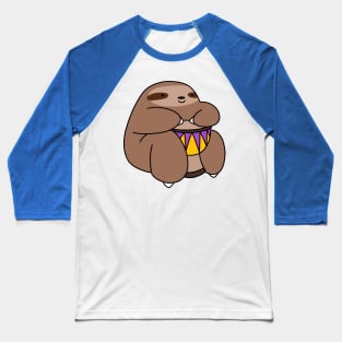 Djembe Sloth Baseball T-Shirt